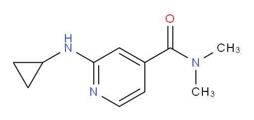 2-(cyclopropylamino)-N,N-dimethylpyridine-4-carboxamide