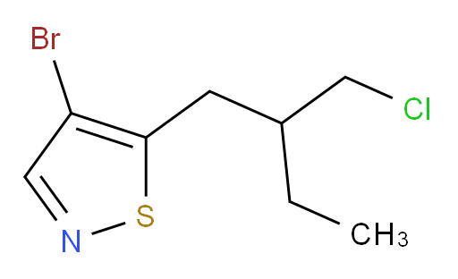 4-bromo-5-[2-(chloromethyl)butyl]-1,2-thiazole