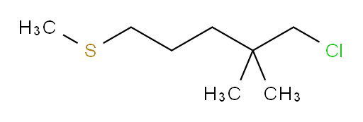 1-chloro-2,2-dimethyl-5-(methylsulfanyl)pentane