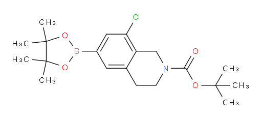 tert-butyl 8-chloro-6-(4,4,5,5-tetramethyl-1,3,2-dioxaborolan-2-yl)-1,2,3,4-tetrahydroisoquinoline-2-carboxylate