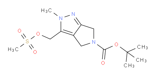 tert-butyl 3-[(methanesulfonyloxy)methyl]-2-methyl-2H,4H,5H,6H-pyrrolo[3,4-c]pyrazole-5-carboxylate