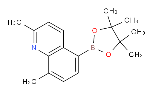 2,8-dimethyl-5-(4,4,5,5-tetramethyl-1,3,2-dioxaborolan-2-yl)quinoline