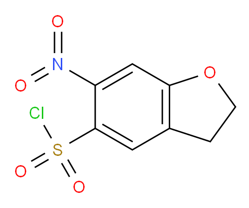 6-nitro-2,3-dihydro-1-benzofuran-5-sulfonyl chloride