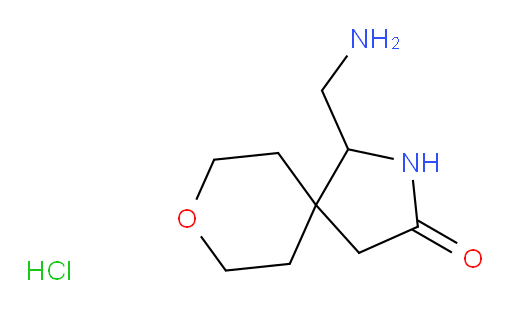 1-(aminomethyl)-8-oxa-2-azaspiro[4.5]decan-3-one hydrochloride
