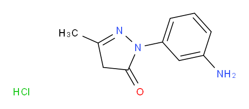 1-(3-aminophenyl)-3-methyl-4,5-dihydro-1H-pyrazol-5-one hydrochloride
