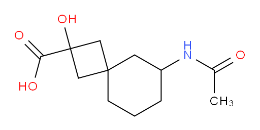 6-acetamido-2-hydroxyspiro[3.5]nonane-2-carboxylic acid