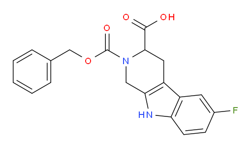 2-[(benzyloxy)carbonyl]-6-fluoro-1H,2H,3H,4H,9H-pyrido[3,4-b]indole-3-carboxylic acid