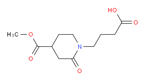 4-[4-(methoxycarbonyl)-2-oxopiperidin-1-yl]butanoic acid
