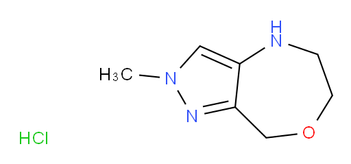 2-methyl-2H,4H,5H,6H,8H-pyrazolo[4,3-e][1,4]oxazepine hydrochloride