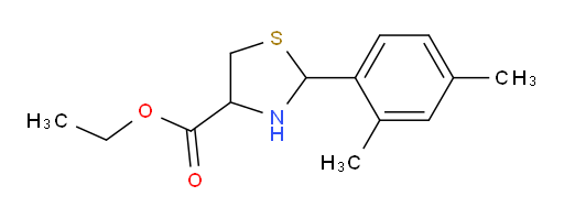 ethyl 2-(2,4-dimethylphenyl)-1,3-thiazolidine-4-carboxylate
