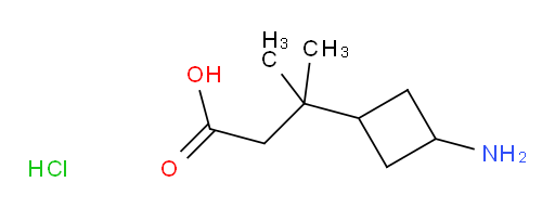 3-(3-aminocyclobutyl)-3-methylbutanoic acid hydrochloride