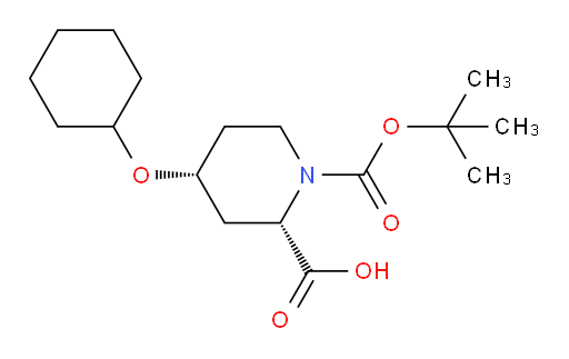 rac-(2R,4S)-1-[(tert-butoxy)carbonyl]-4-(cyclohexyloxy)piperidine-2-carboxylic acid