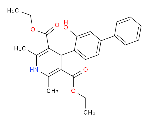 3,5-diethyl 4-{3-hydroxy-[1,1'-biphenyl]-4-yl}-2,6-dimethyl-1,4-dihydropyridine-3,5-dicarboxylate