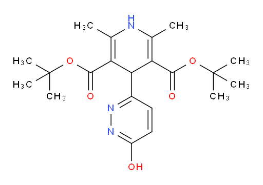3,5-di-tert-butyl 4-(6-hydroxypyridazin-3-yl)-2,6-dimethyl-1,4-dihydropyridine-3,5-dicarboxylate