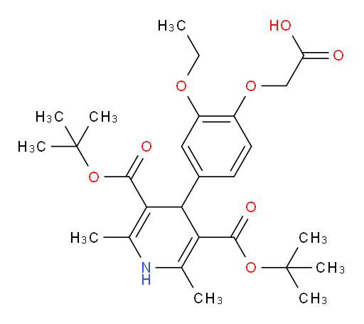 2-(4-{3,5-bis[(tert-butoxy)carbonyl]-2,6-dimethyl-1,4-dihydropyridin-4-yl}-2-ethoxyphenoxy)acetic acid