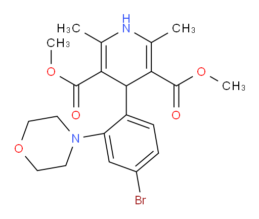 3,5-dimethyl 4-[4-bromo-2-(morpholin-4-yl)phenyl]-2,6-dimethyl-1,4-dihydropyridine-3,5-dicarboxylate