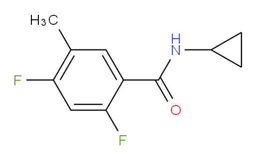 N-cyclopropyl-2,4-difluoro-5-methylbenzamide