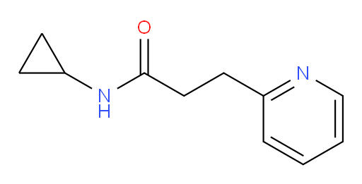 N-cyclopropyl-3-(pyridin-2-yl)propanamide