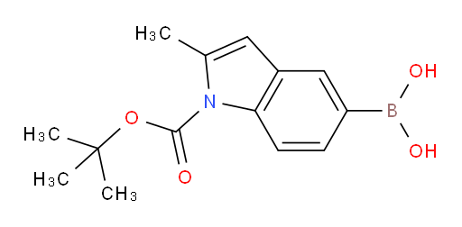 {1-[(tert-butoxy)carbonyl]-2-methyl-1H-indol-5-yl}boronic acid