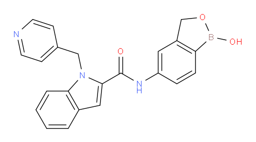 N-(1-hydroxy-1,3-dihydro-2,1-benzoxaborol-5-yl)-1-[(pyridin-4-yl)methyl]-1H-indole-2-carboxamide