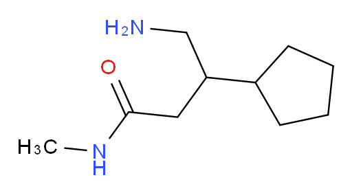 4-amino-3-cyclopentyl-N-methylbutanamide