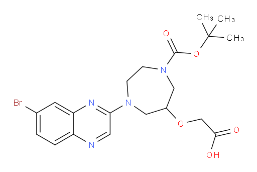 2-{[1-(7-bromoquinoxalin-2-yl)-4-[(tert-butoxy)carbonyl]-1,4-diazepan-6-yl]oxy}acetic acid