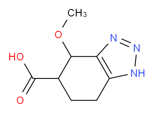 4-methoxy-4,5,6,7-tetrahydro-1H-1,2,3-benzotriazole-5-carboxylic acid