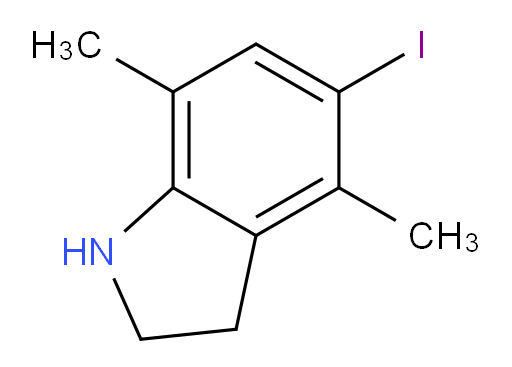 5-iodo-4,7-dimethyl-2,3-dihydro-1H-indole