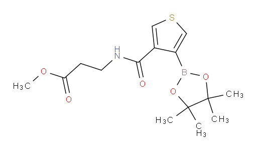 methyl 3-{[4-(4,4,5,5-tetramethyl-1,3,2-dioxaborolan-2-yl)thiophen-3-yl]formamido}propanoate