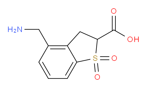 4-(aminomethyl)-1,1-dioxo-2,3-dihydro-1lambda6-benzothiophene-2-carboxylic acid