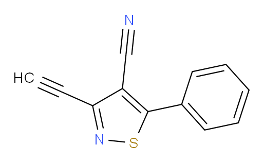 3-ethynyl-5-phenyl-1,2-thiazole-4-carbonitrile