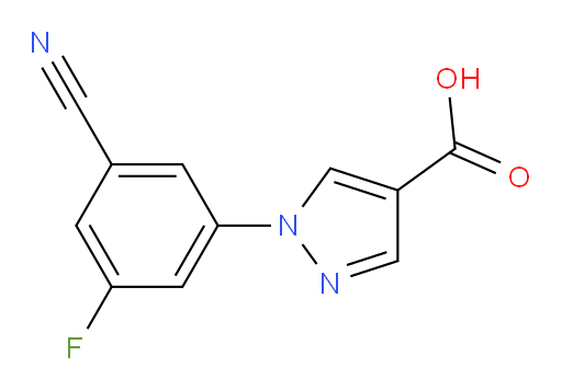 1-(3-cyano-5-fluorophenyl)-1H-pyrazole-4-carboxylic acid