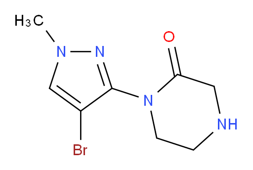 1-(4-bromo-1-methyl-1H-pyrazol-3-yl)piperazin-2-one