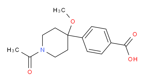 4-(1-acetyl-4-methoxypiperidin-4-yl)benzoic acid