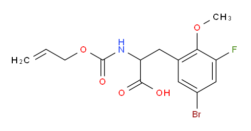 3-(5-bromo-3-fluoro-2-methoxyphenyl)-2-{[(prop-2-en-1-yloxy)carbonyl]amino}propanoic acid