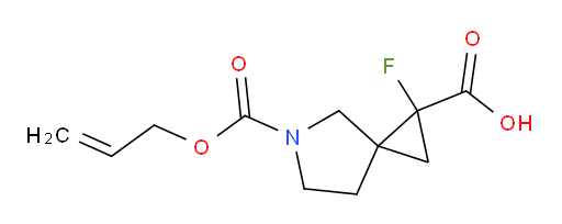1-fluoro-5-[(prop-2-en-1-yloxy)carbonyl]-5-azaspiro[2.4]heptane-1-carboxylic acid