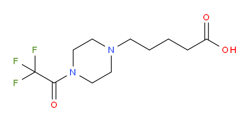 5-[4-(2,2,2-trifluoroacetyl)piperazin-1-yl]pentanoic acid