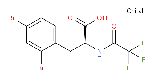 (2S)-3-(2,4-dibromophenyl)-2-(2,2,2-trifluoroacetamido)propanoic acid