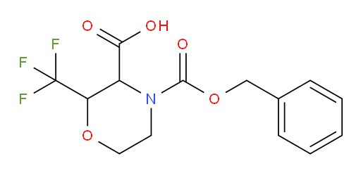 4-[(benzyloxy)carbonyl]-2-(trifluoromethyl)morpholine-3-carboxylic acid