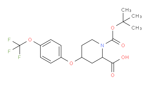 1-[(tert-butoxy)carbonyl]-4-[4-(trifluoromethoxy)phenoxy]piperidine-2-carboxylic acid