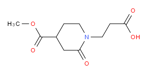 3-[4-(methoxycarbonyl)-2-oxopiperidin-1-yl]propanoic acid