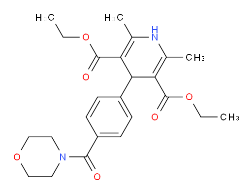 3,5-diethyl 2,6-dimethyl-4-[4-(morpholine-4-carbonyl)phenyl]-1,4-dihydropyridine-3,5-dicarboxylate
