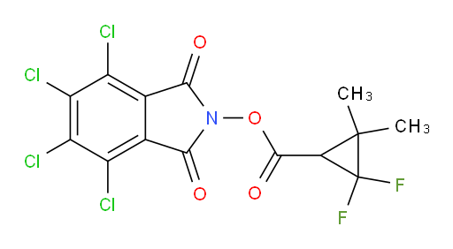 4,5,6,7-tetrachloro-1,3-dioxo-2,3-dihydro-1H-isoindol-2-yl 2,2-difluoro-3,3-dimethylcyclopropane-1-carboxylate
