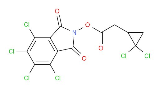 4,5,6,7-tetrachloro-1,3-dioxo-2,3-dihydro-1H-isoindol-2-yl 2-(2,2-dichlorocyclopropyl)acetate