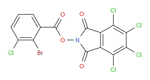 4,5,6,7-tetrachloro-1,3-dioxo-2,3-dihydro-1H-isoindol-2-yl 2-bromo-3-chlorobenzoate