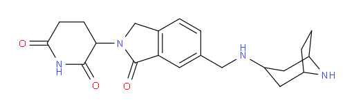3-{6-[({8-azabicyclo[3.2.1]octan-3-yl}amino)methyl]-1-oxo-2,3-dihydro-1H-isoindol-2-yl}piperidine-2,6-dione
