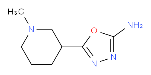 5-(1-methylpiperidin-3-yl)-1,3,4-oxadiazol-2-amine