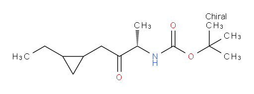 tert-butyl N-[(2S)-4-(2-ethylcyclopropyl)-3-oxobutan-2-yl]carbamate
