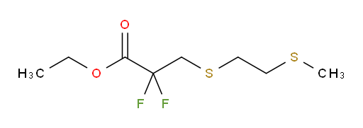 ethyl 2,2-difluoro-3-{[2-(methylsulfanyl)ethyl]sulfanyl}propanoate