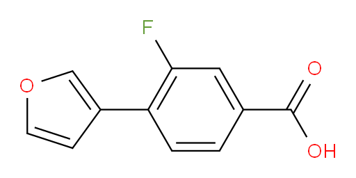 3-fluoro-4-(furan-3-yl)benzoic acid